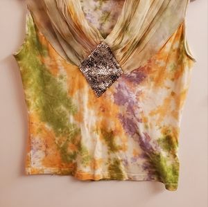 Tie dye tank top sz L